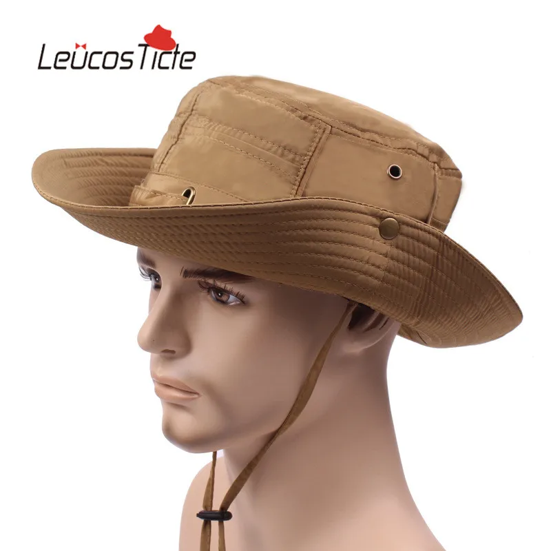 Leucosticte монохромный рыбак шляпа Для мужчин большой навесы праздник туризма