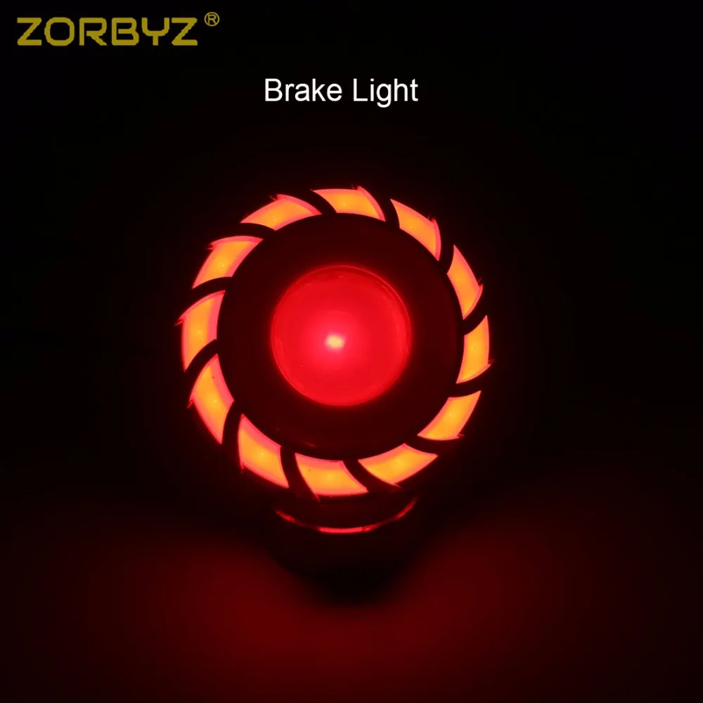 ZORBYZ 1 шт. мотоцикл 1157 Led BAY15D стробоскосветильник мигающий светодиодный фонарь