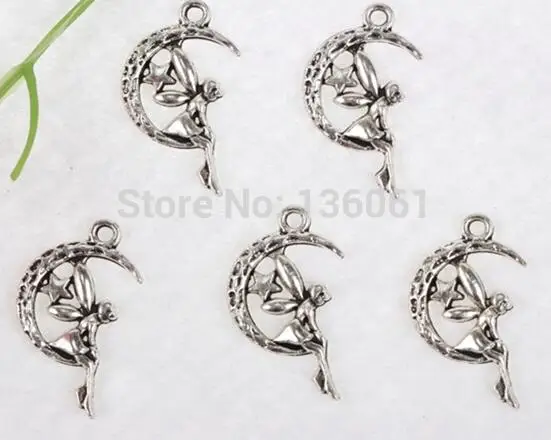 Винтажное изделие из серебра для девочек ангел голова королевы танцующая