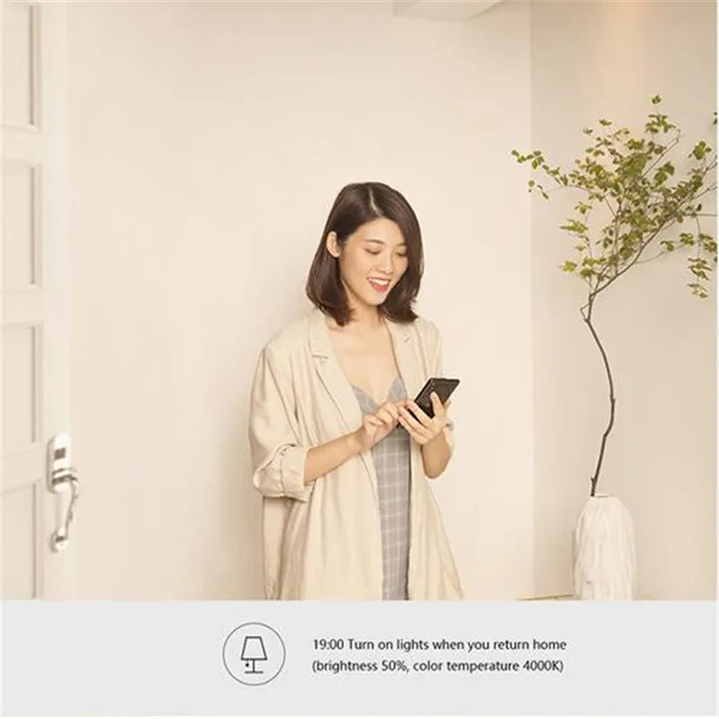 Bund светодиодный светильник Xiao mi Aqara 9W E27 2700 K-6500 K 806lum умный белый светодиодный светильник лампа работает с домашними комплектами и приложением mi Home