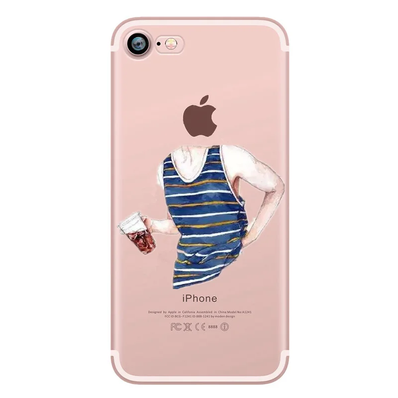 Кола мальчик Девушка Лето для Fundas iPhone 6s плюс mujer силиконовый чехол 7 plus телефона