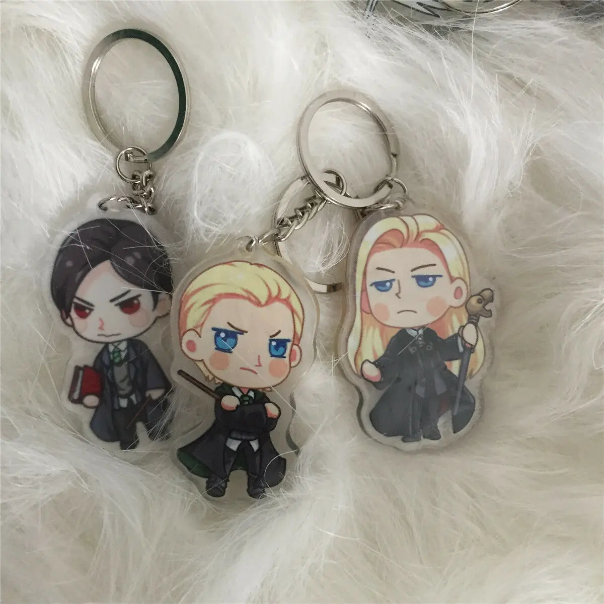 Harri Potter акриловый брелок с фигуркой Severus Snape Lucius Malfoy Draco