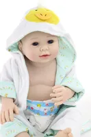 20"50cm  Full Body Silicone Reborn babies dolls barehead boy adorable bathe Toys best Xmas Birthday Gift bonecas toy  Present