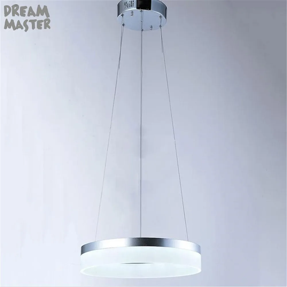 D20cm D40cm D60cm D80cm кольцевой подвесной светильник светодиодный современный светильник с молочно-акриловым абажуром hanglampen industrieel