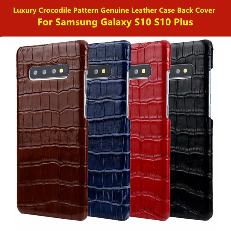 RedKoi Phone Genuine Case for Samsung S20 Plus Ultra S10 5G Brand Crocodile Pattern Leather Back Cover | Мобильные телефоны и