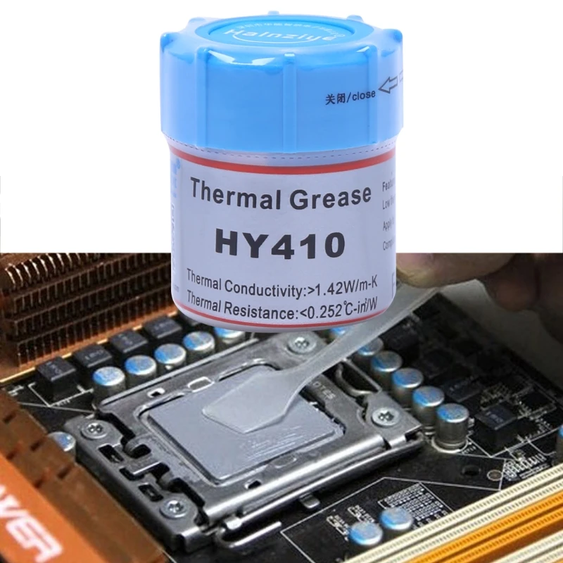 10g HY410 CN10 термоэлемент охлаждающая силиконовая паста 1 42 Вт горячая Распродажа