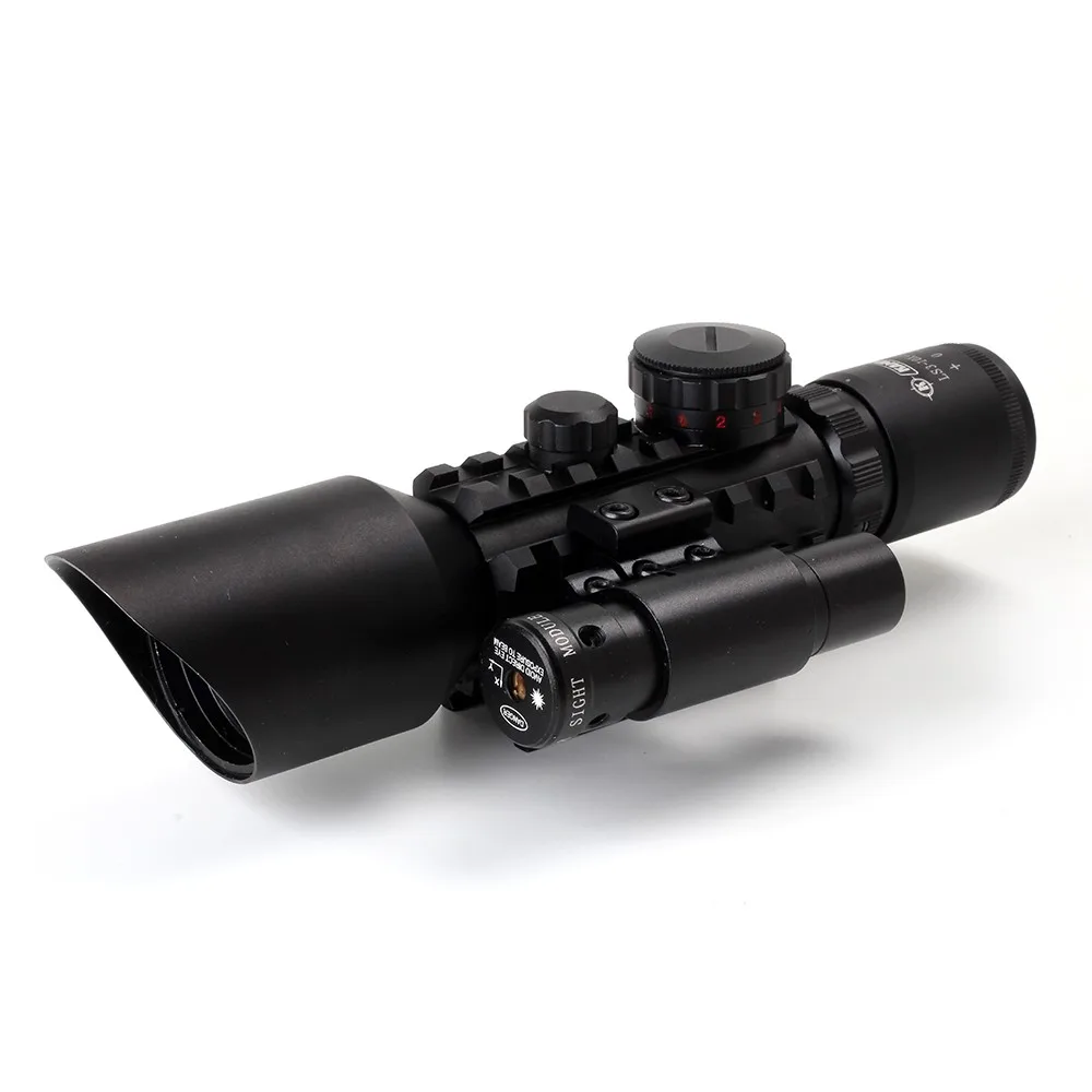 KANDAR M9 3 10x42 Tri Rail тактический оптический прицел красный зеленый свет мил точка