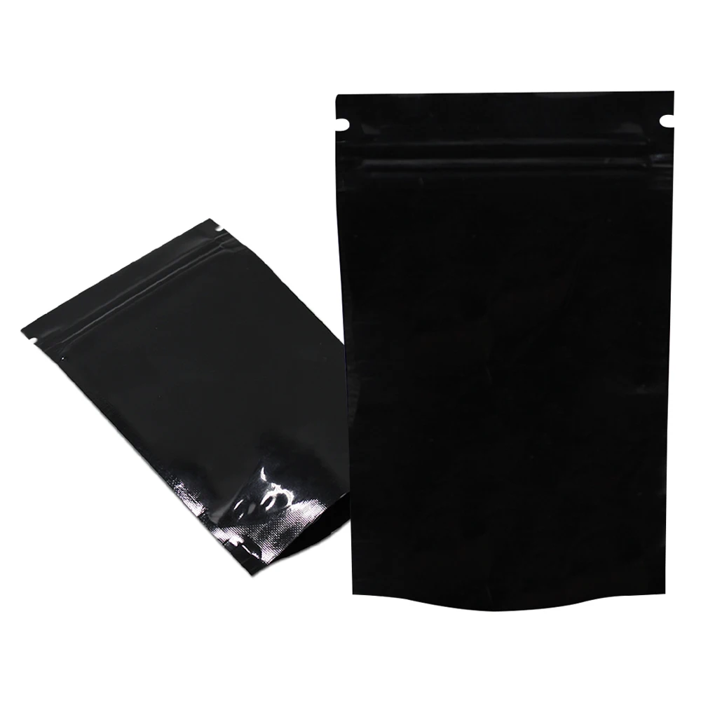 100 шт./лот цветная упаковочная сумка Doypack из алюминиевой фольги с замком молнией