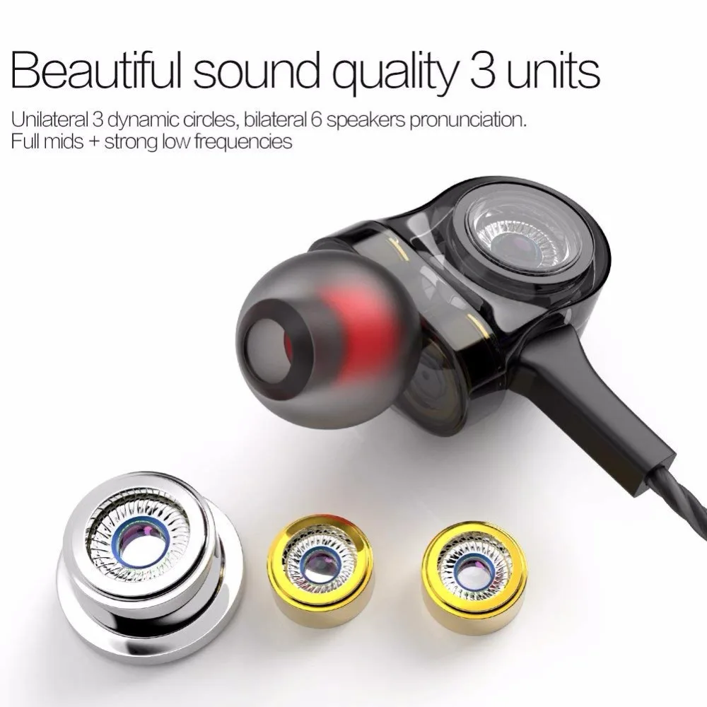 I INTO i8 тройной драйвер в ухо наушники HiFi стерео музыка шумоизоляция проводные для