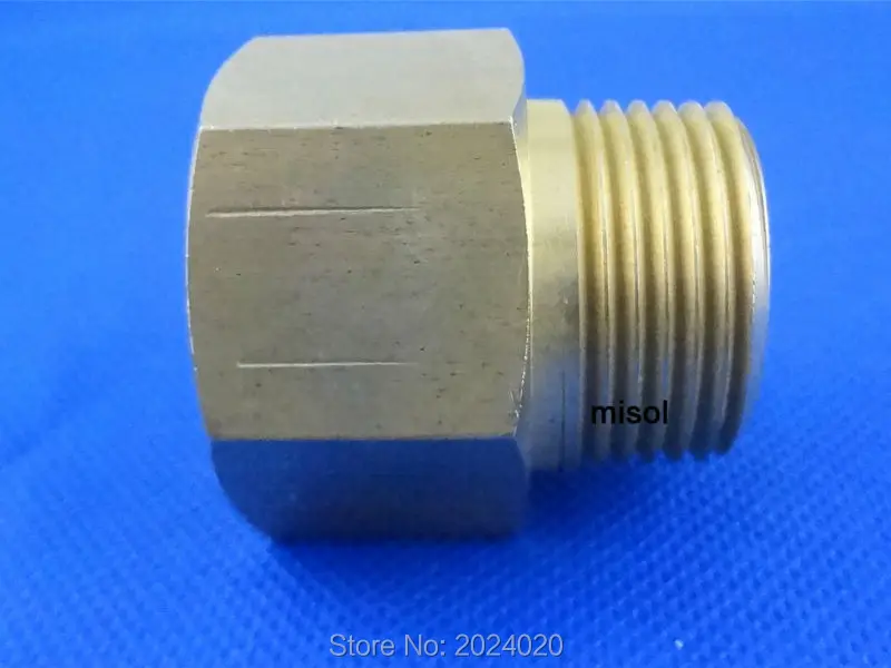 

1 pcs of Adaptor fitting 1" BSP (DN25) male to 1" NPT female, Brass