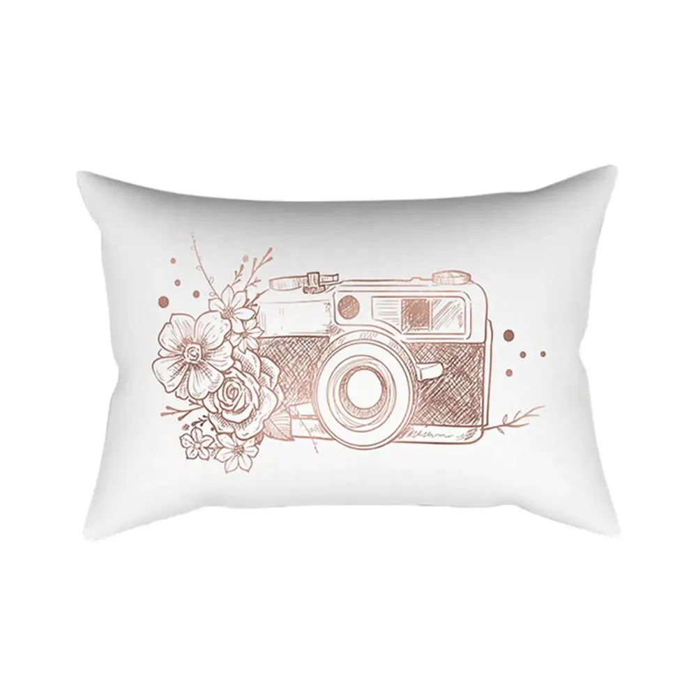 Наволочка из полиэстера с принтом None Rosed Gold Pink | Дом и сад