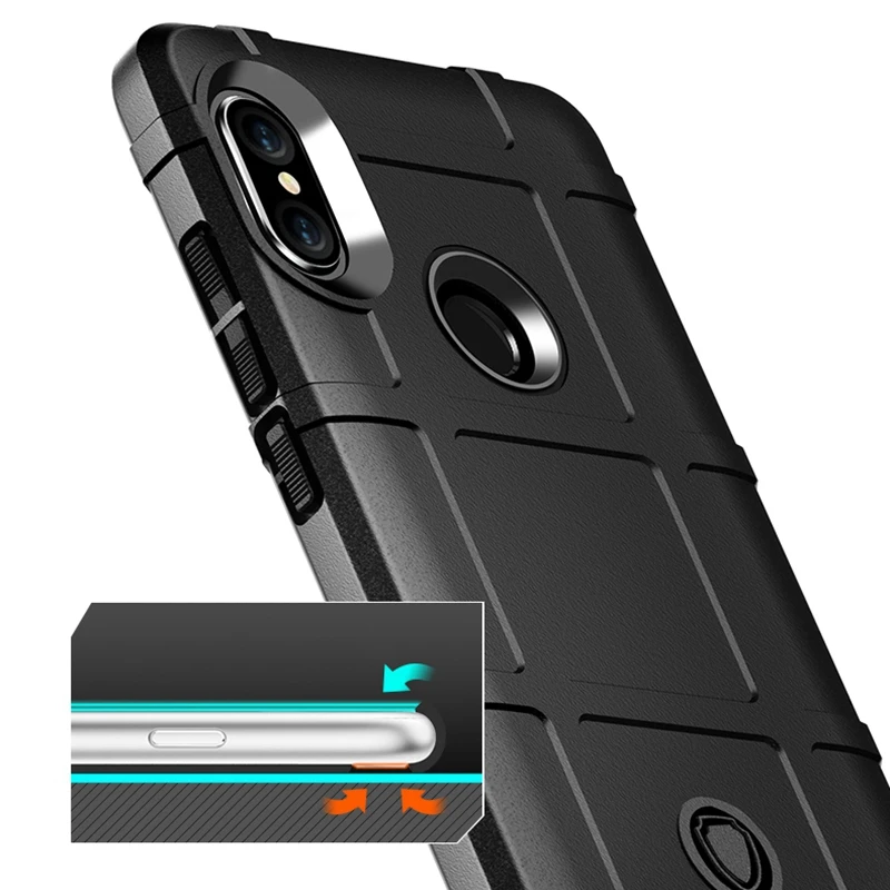 Прочный чехол Redmi Note 7 для Xiaomi Pro противоударный мягкий чехол-бампер |