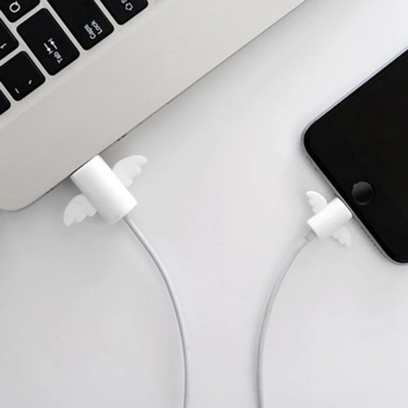 1 пара, милый мультяшный кабель, защитная крышка, usb зарядка, данные, наушники, шнур, намотка кабеля, защитный рукав для iPhone
