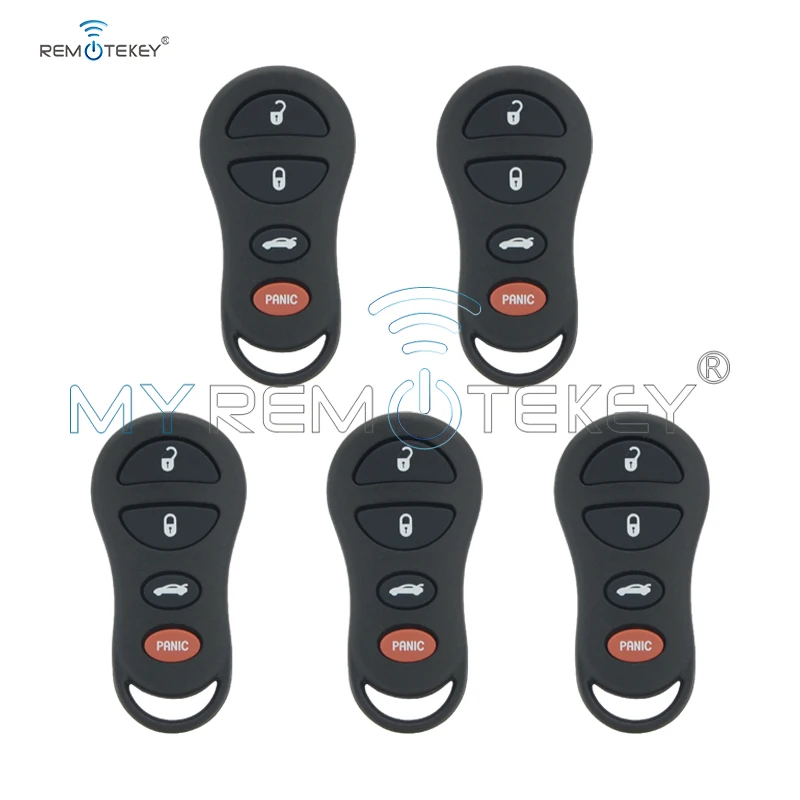 

Remtekey 5pcs Case for For Chrysler Dodge Jeep 4 button GQ43VT17T