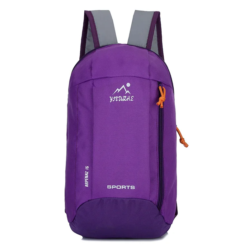 1C Purple 10L мужская женская детская дорожная походная сумка на молнии с регулируемым ремнем походный ранец уличный спортивный светильник водонепроницаемый рюкзак - Цвет: 1C Purple