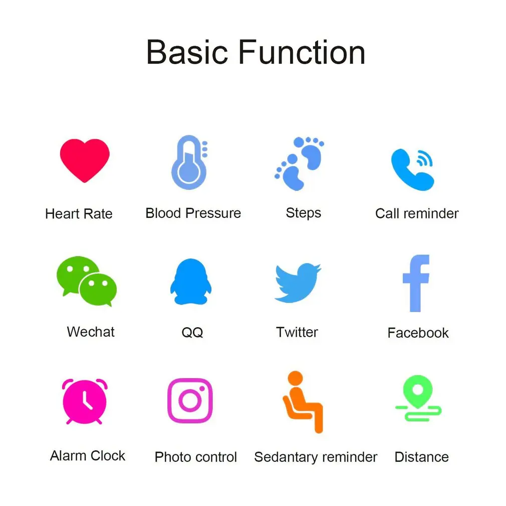 Умный Браслет ID115 кровяное давление мониторинг сердечного ритма Bluetooth Движение