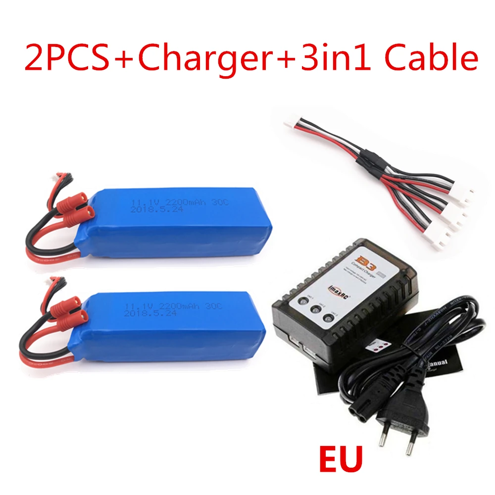 Аккумулятор для BAYANG BAYANGTOYS X16 X21 RC Quadcopter запасные части 11,1 V 2200mAh банан батарея для RC камеры Дрон аксессуары - Цвет: 2PCS EU