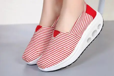 Повседневная Обувь платформы женщин обуви tonetm скайлар холст женская обувь