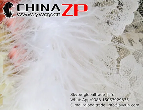 Retail and Wholesale from CHINAZP Factory 20G/piece 10yards/lot Beautiful White Wedding Decoration Marabou Feather Boas | Дом и сад