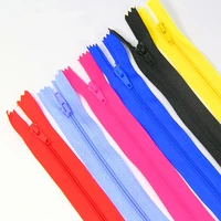100pcs mixed color hem zipper 50cm non invisible zipper closed end zip fastener skirt zipper bag quilt
