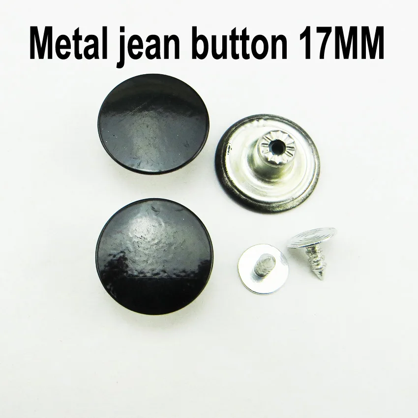 Черные металлические джинсовые пуговицы аксессуары для шитья одежды 30 шт. 20