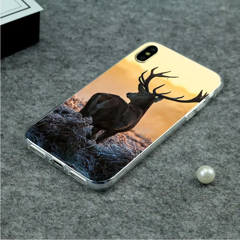 Watercolour deer Phone Case For Huawei P10/P8lite/P10lite/honor6A/honor9 TPU soft back cover | Мобильные телефоны и