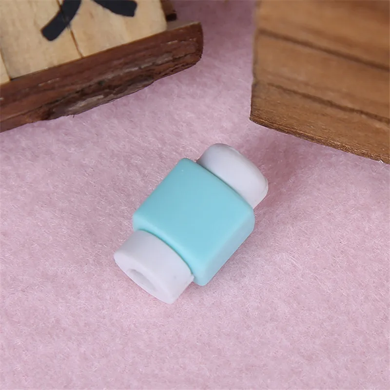 50 шт./лот Мода телефон USB Зарядное устройство кабель протектор Красочные кабель заставки защита шнура для iPhone намотки кабеля