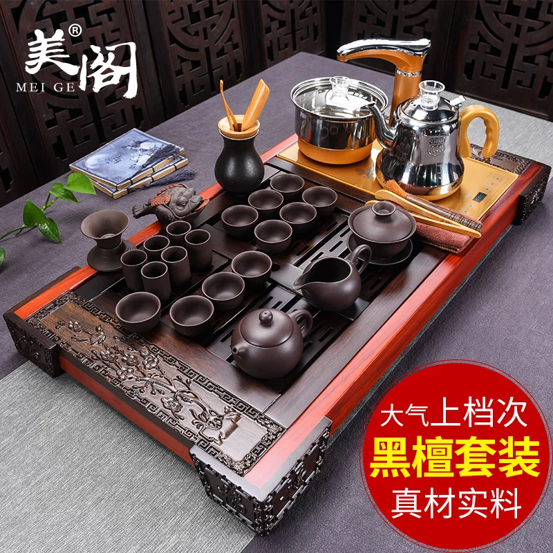 Высокое качество Чай лоток из сандалового дерева чайная плиты бытовые комплект