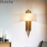 nordic modern gold wall lamp led sconces luxury wall lights for living room bedroom bathroom home indoor lighting fixture decor