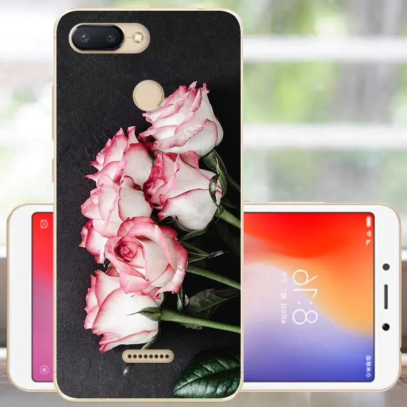 Защитный чехол FANATU для Xiaomi Redmi 6, мягкий силиконовый чехол с милым принтом, бампер для Redmi 6, чехол 5,45, чехол для Xiomi Redmi 6, чехол для телефона