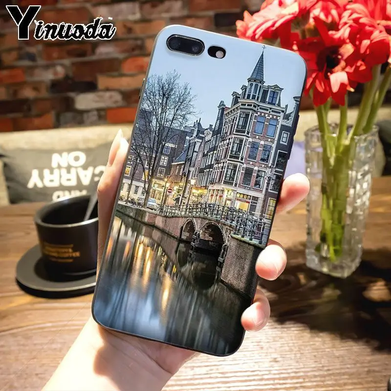 Изумительный чехол для телефона Yinuoda путешествие Амстердам Нидерланды iPhone 7plus X 6