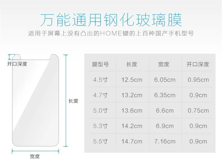 Универсальное закаленное стекло для Jinga Basco M1 4G S2 защитная пленка|tempered glass|universal