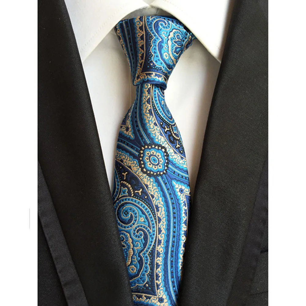 Мужской Стильный Синий Желтый Цветочный шелковый галстук аскотский Карманный