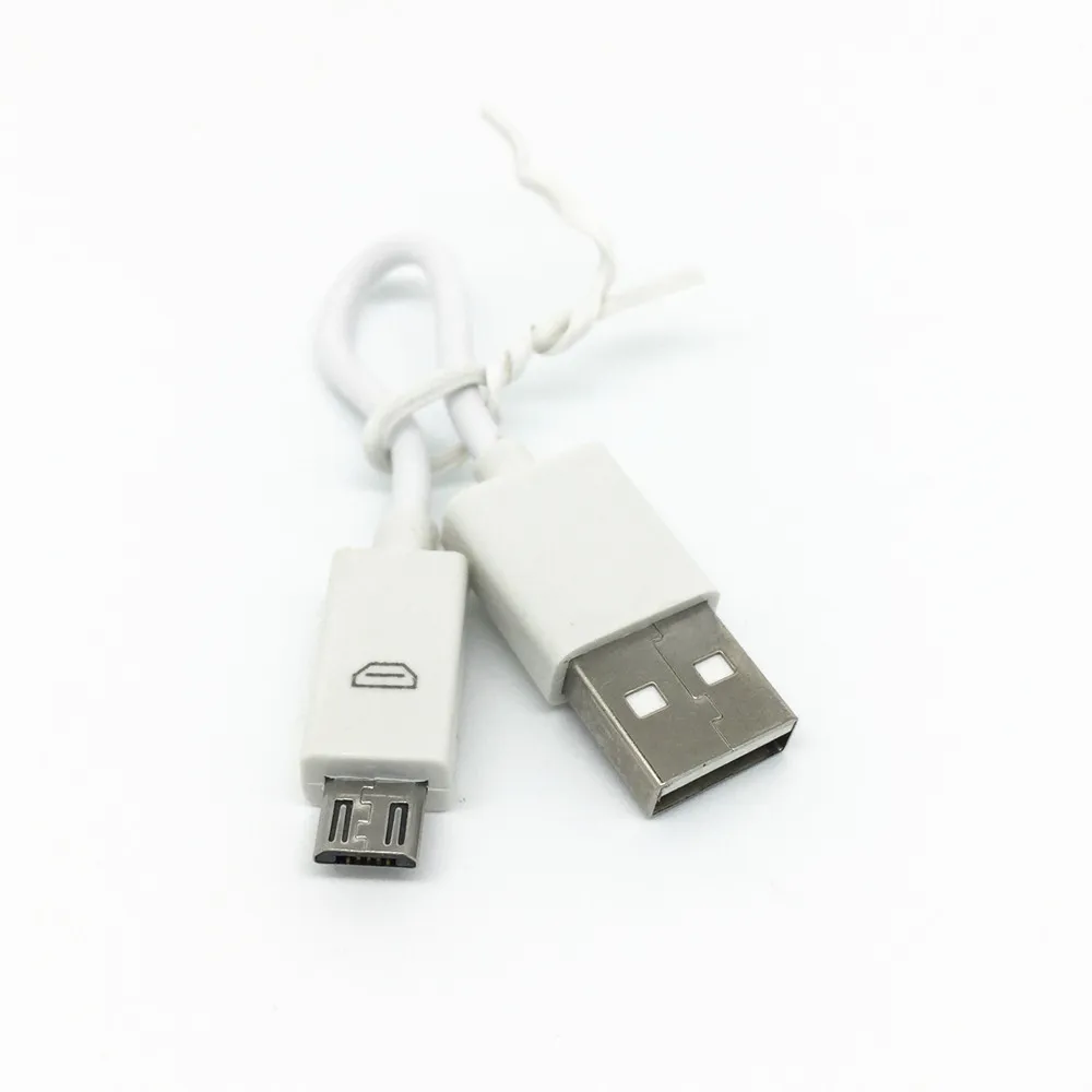 Бесплатная доставка белый короткий 12 см Micro USB Sycn Кабель зарядного устройства для