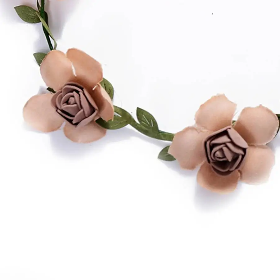 

2019 Fashion Tiaras Hairbands Lace Women Boho Flower Floral Hairband Headband Crown Party Bride Wedding Beach Decors