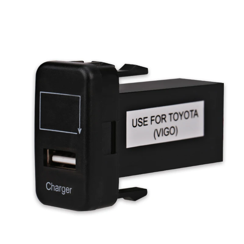 Автомобильный USB адаптер 12 В 2 1 А 5 в с интерфейсным портом и вольтметром для Toyota