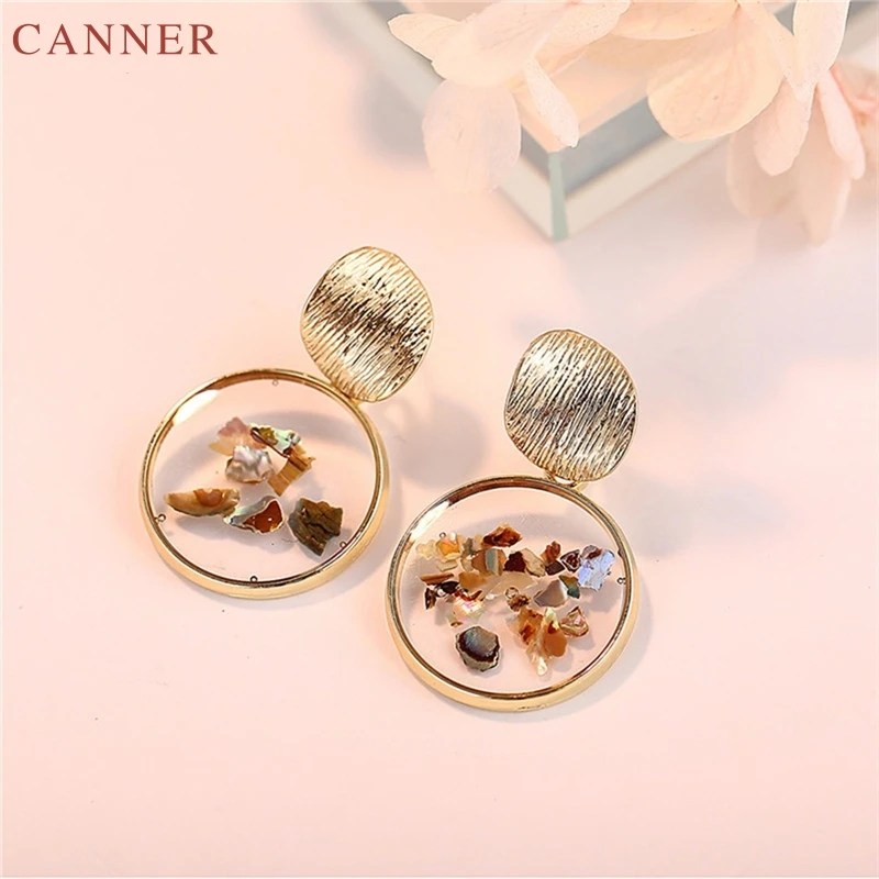 Женские Геометрические акриловые серьги большие Винтажные капельки ювелирные