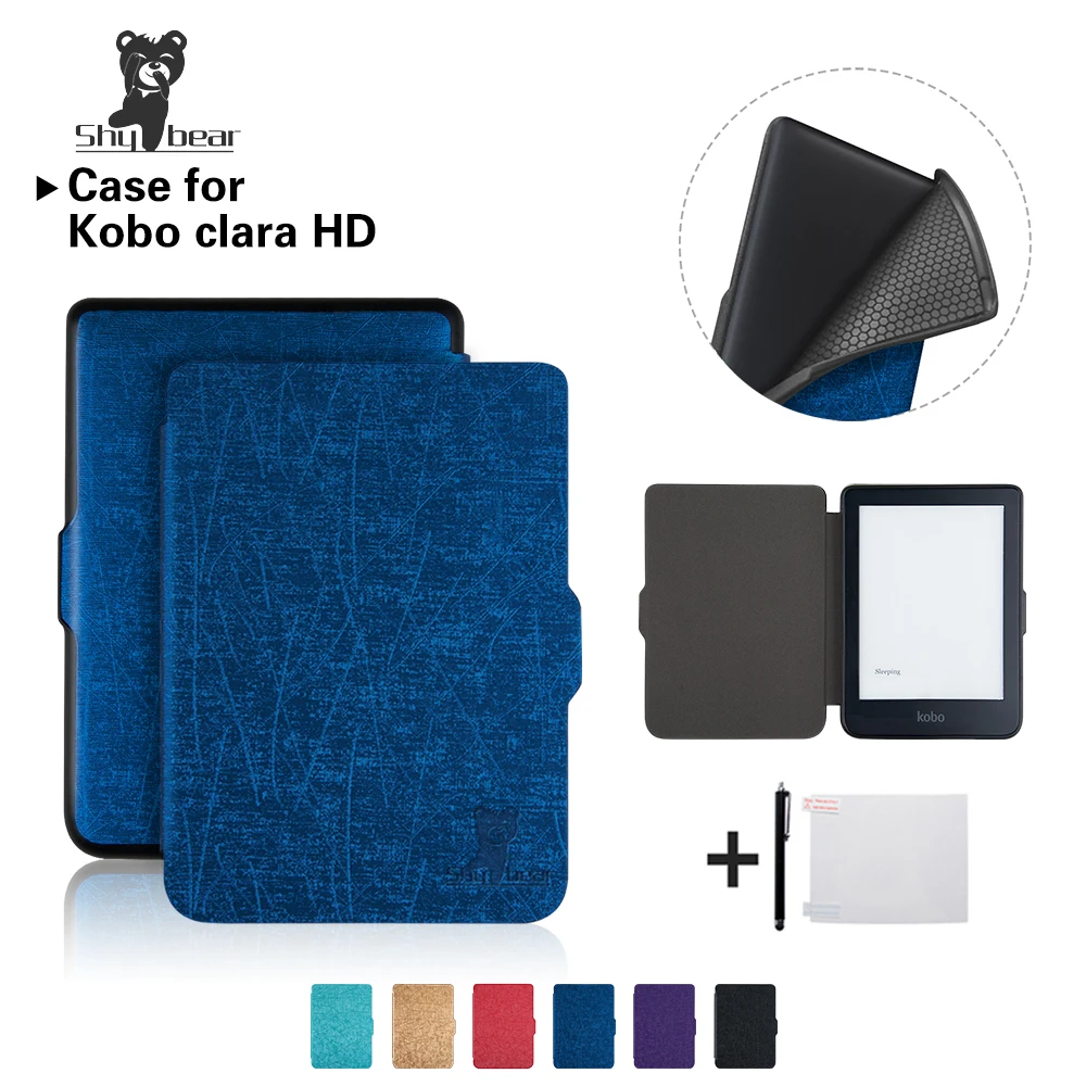 

Case for New Kobo Clara HD 6 Inch TPU Ereader Solid Color Cover Case +free Gift