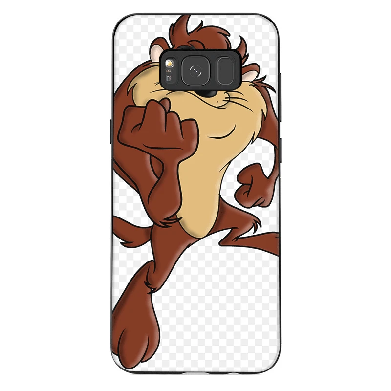 Силиконовый ТПУ чехол для телефона Samsung S6 S7 Edge S8 S9 S10 Plus S10E Looney Tunes Tasmanian Shell