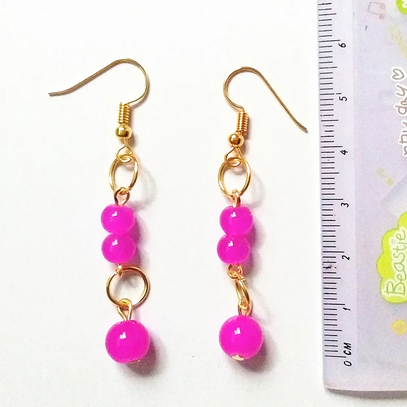 Разноцветные серьги из камня с гравировкой оранжевые ручной работы лазерная