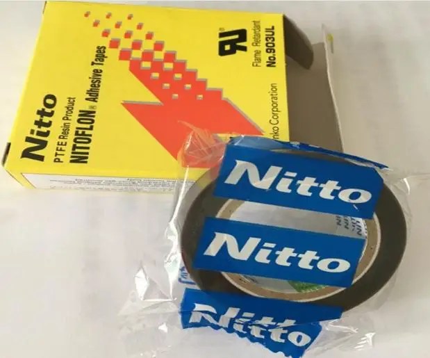 3 шт. 3 размера T0.08mm* W(13 мм, 19 мм, 25 мм)* L10m Япония NITTO DENKO лента NITOFLON Водонепроницаемая односторонняя лента 903UL