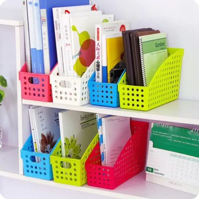 Утолщенная прямоугольная пластиковая корзина для хранения настольные корзины