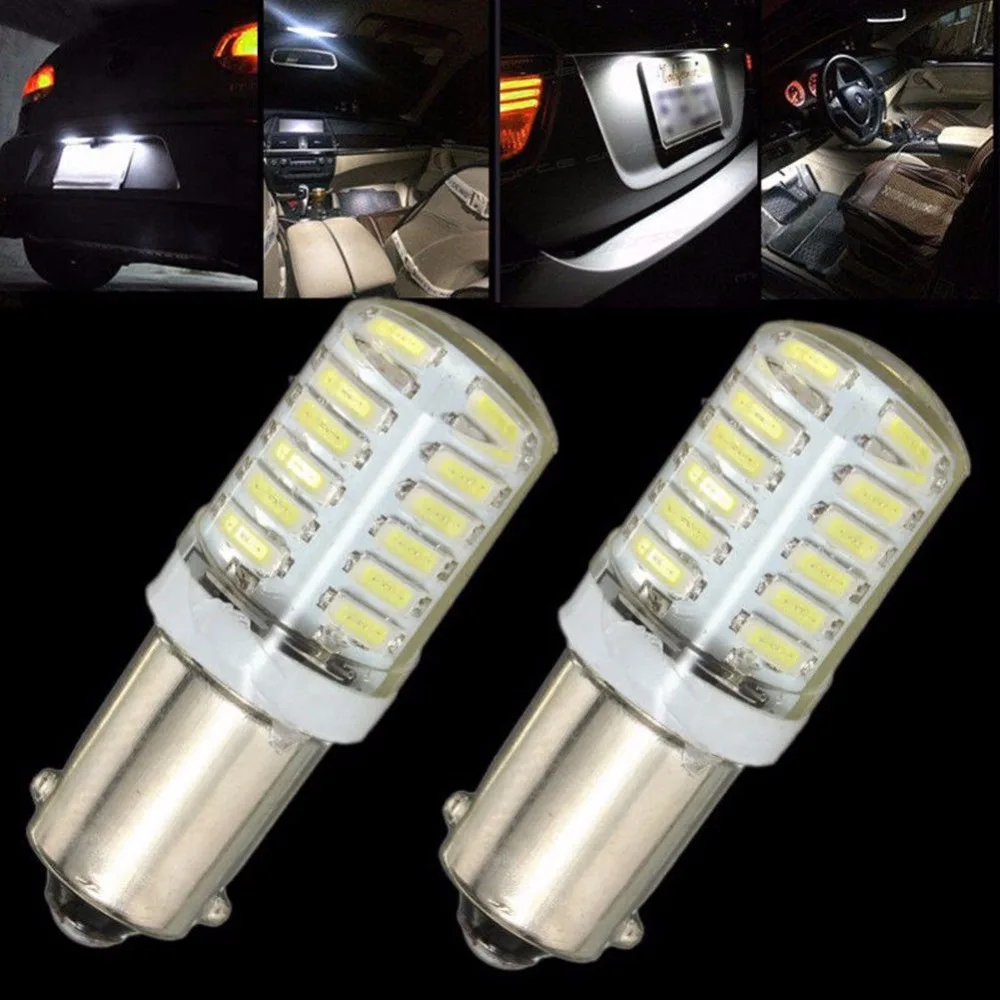 2 шт./Лот 12 в 10*31 мм белая BA9S T11 T4W светодиодный 24 SMD Автомобильная боковая задняя