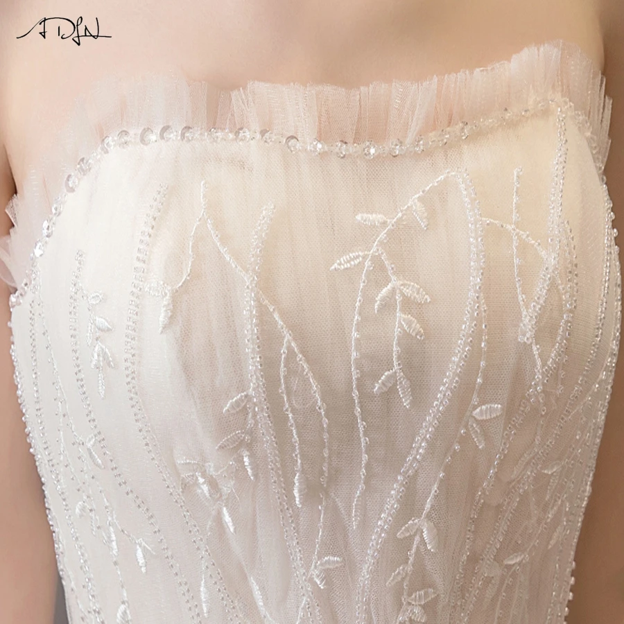 ADLN роскошное бальное платье невесты Элегантный без бретелек аппликация рукавов