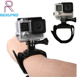 Ремешок на запястье Ruigpro с вращением на 360 градусов для GoPro Hero 10 9 8 7 5 6 4 Session Xiaomi Yi 4K Lite H9, аксессуары для ремня на руку
