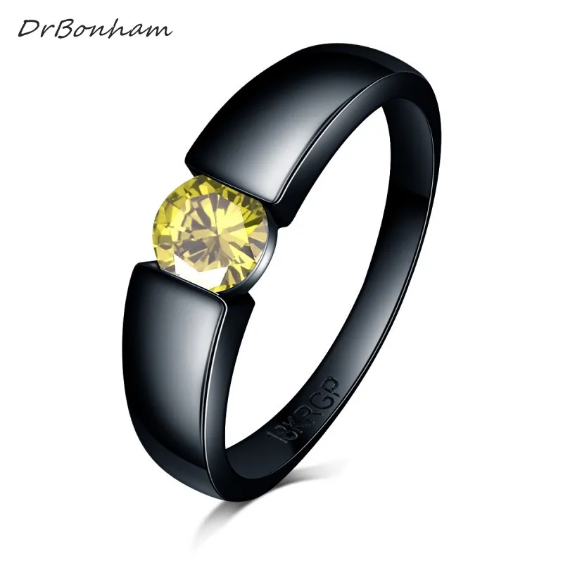 Очаровательное кольцо с камнем розовый синий желтый циркон для женщин и мужчин