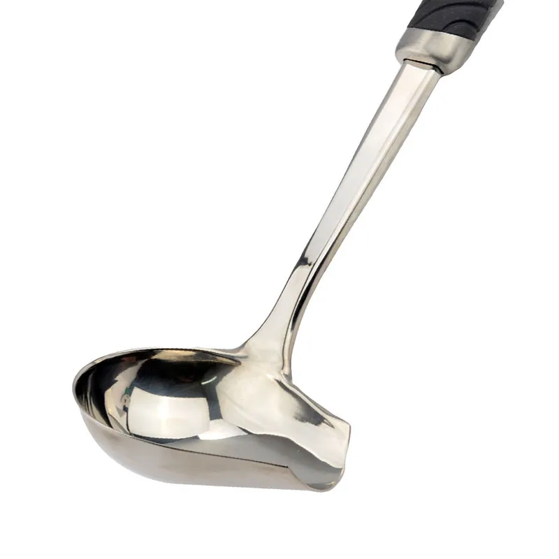 Ложка для супа с длинной ручкой из нержавеющей стали|sauce spoon|long handlesoup spoon |