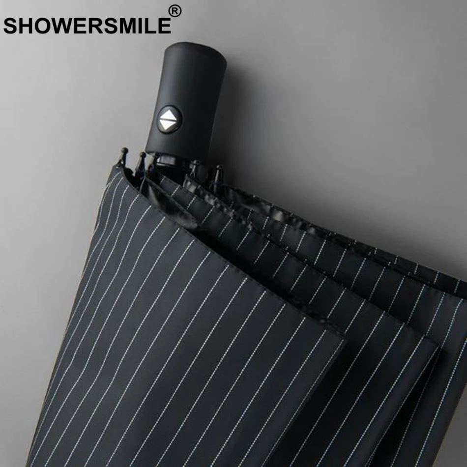Зонт Автоматический Складной от дождя и солнца SHOWERSMILE Ветрозащитный складной