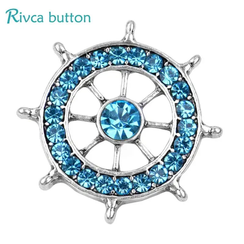 Браслет Rivca с кнопками для женщин новейший браслет серебряным покрытием 18 мм со