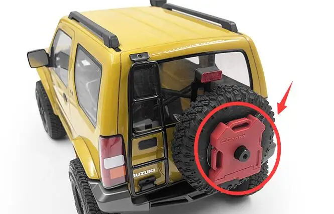 Масштаб 1/10 Радиоуправляемый гусеничный джип Wrangler имитация запасного резервуара